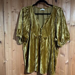 Elegant Mustard Yellow Women's Top